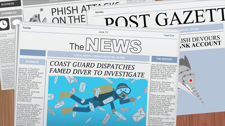 Posters: Marine Lowlifes: Swimming in Emails