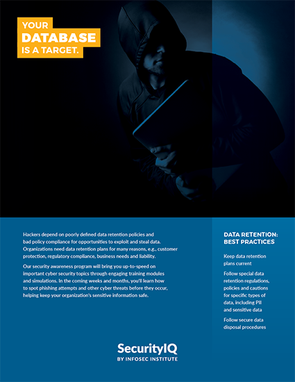 Don't Be a Target: Your Database