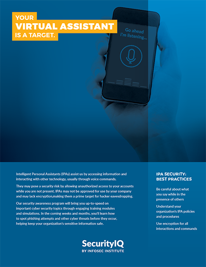 Don't Be a Target: Your Virtual Assistant