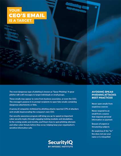 Don't Be a Target: CEO'S Email