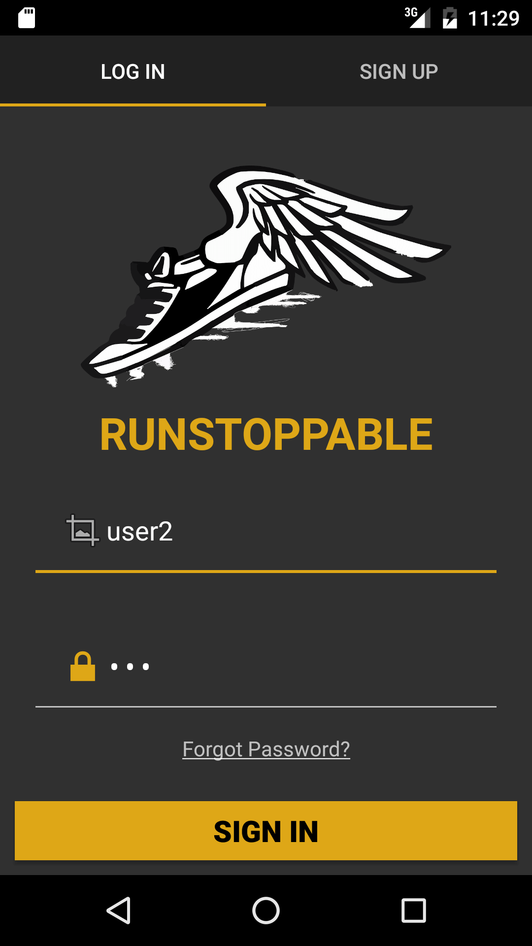 RUNSTOPPABLE – FITNESS TRACKING MOBILE APP