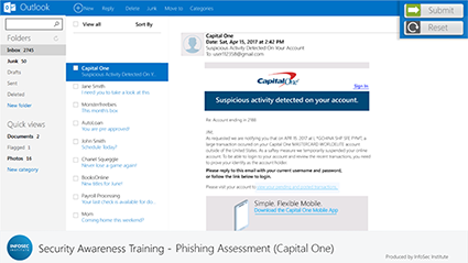 Phishing Assessment (Capital One)