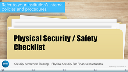Physical Security for Financial Institutions