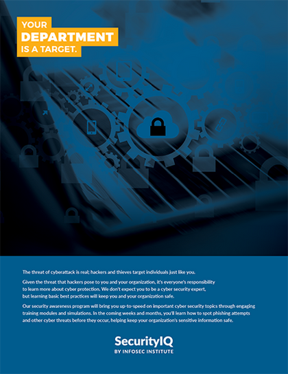 Posters: Security Incident Reporting - Don't Be a Target