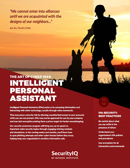 The Art of War: Intelligent Personal Assistant