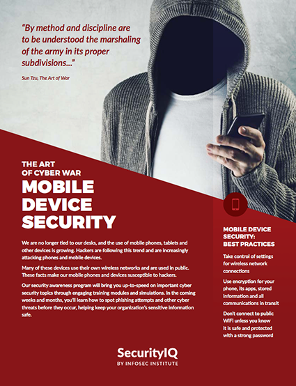 The Art of Cyber War: Mobile Device Security