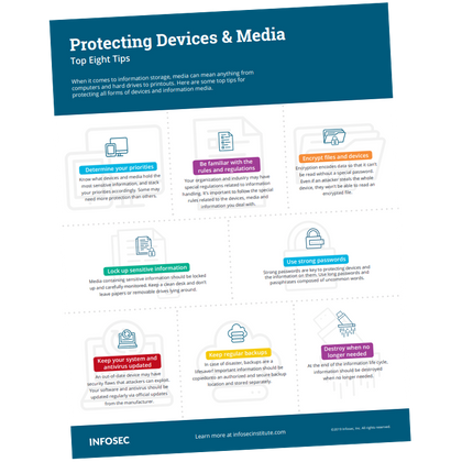 Protecting Devices and Media Infographic